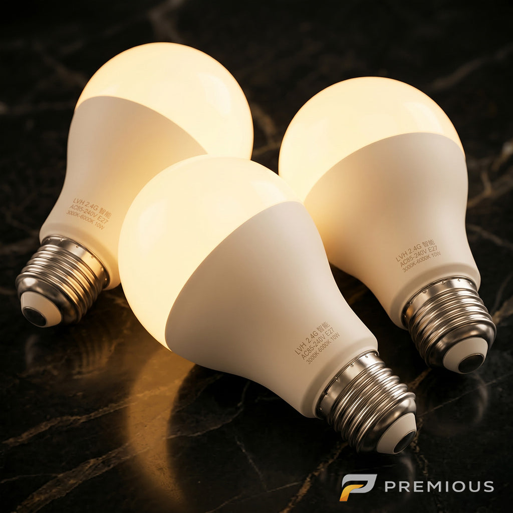 The Orb | Smart LED Bulb Pack With Remote - Dimmable & Adjustable