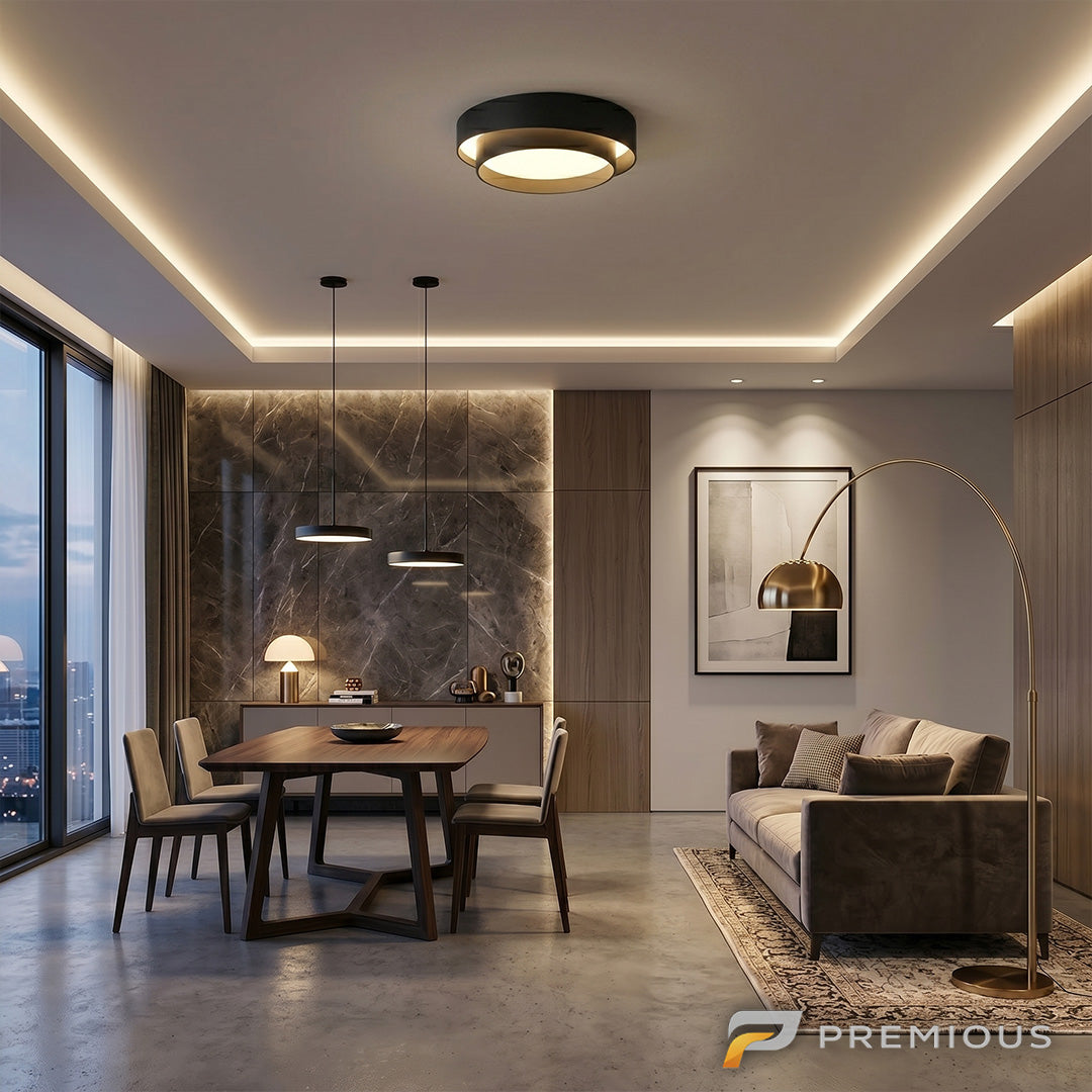 The Eclipse | LED Flush Mount Ceiling Light