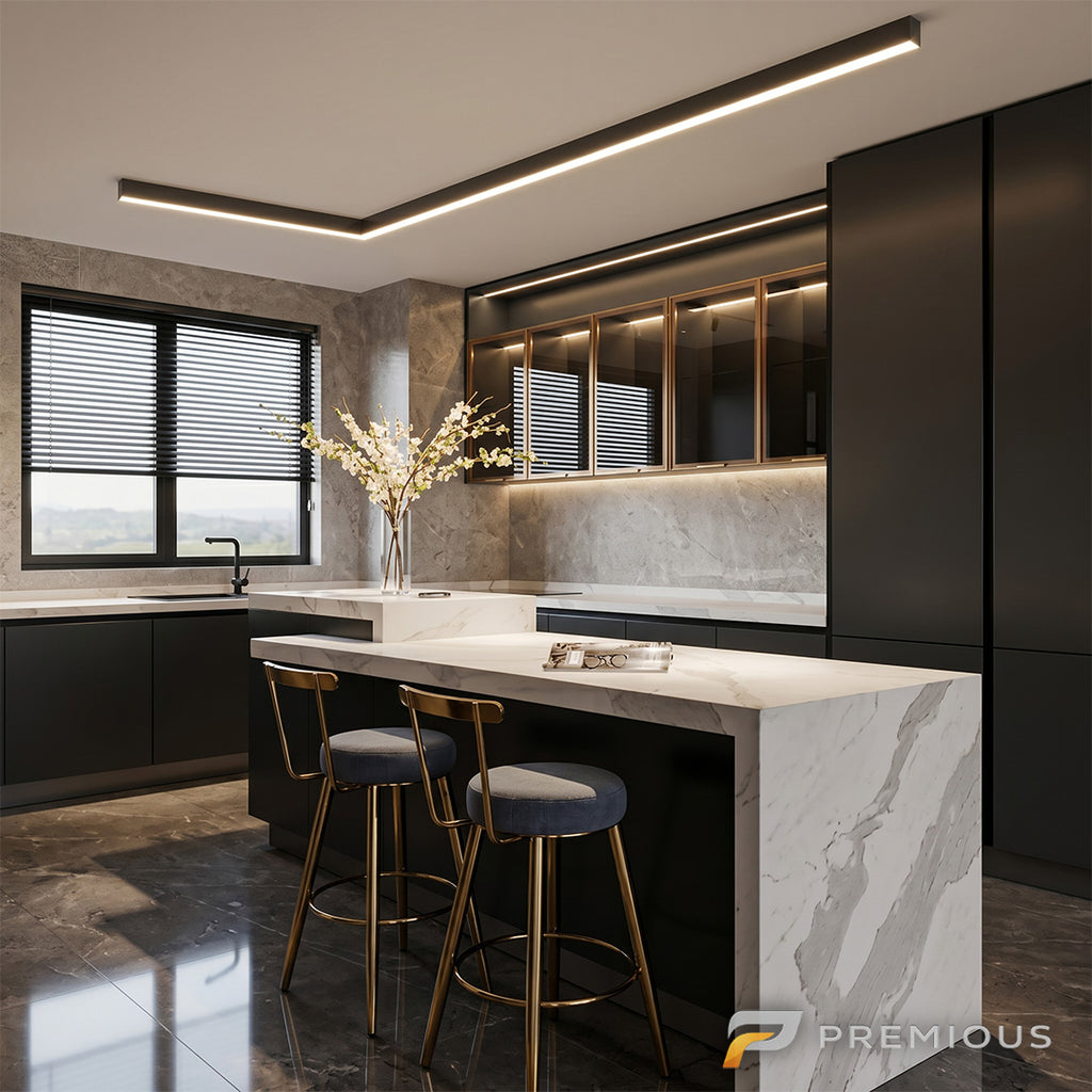 The Beam | LED Flush Mount Linear Bar Ceiling Light