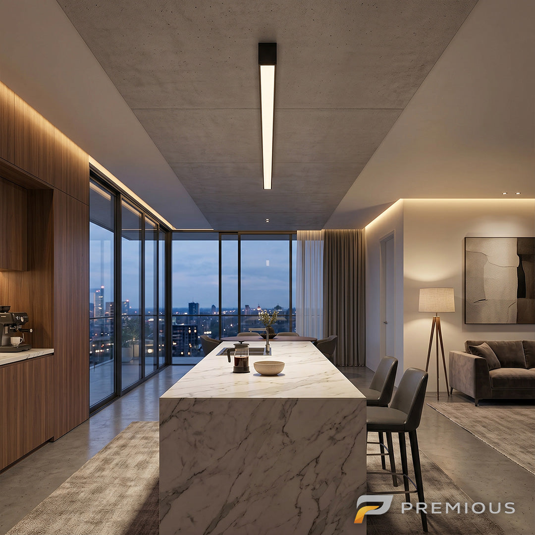 The Beam | LED Flush Mount Linear Bar Ceiling Light