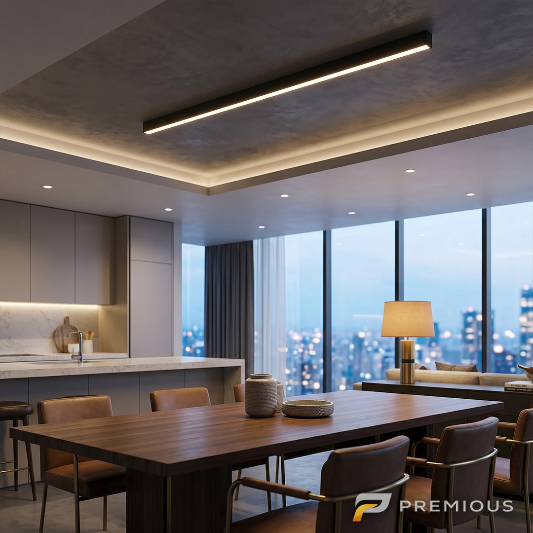 The Beam | LED Flush Mount Linear Bar Ceiling Light