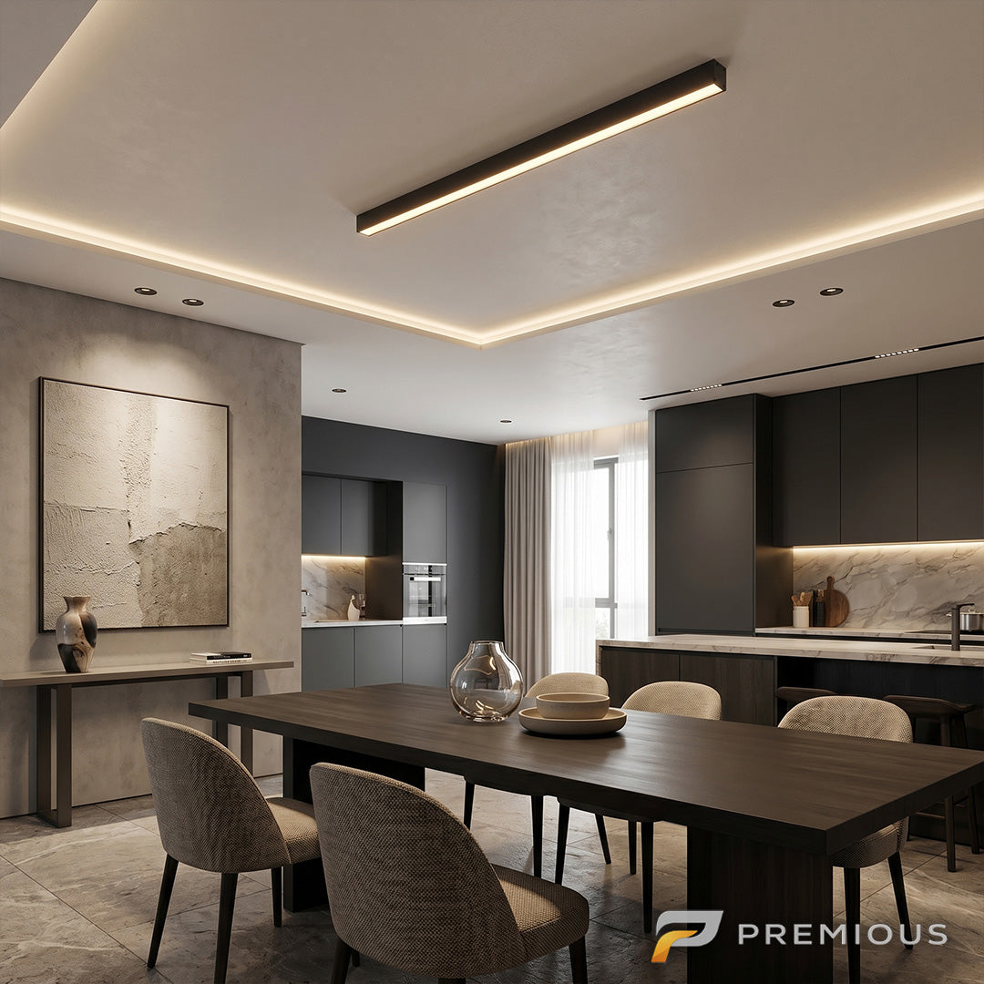 The Beam | LED Flush Mount Linear Bar Ceiling Light