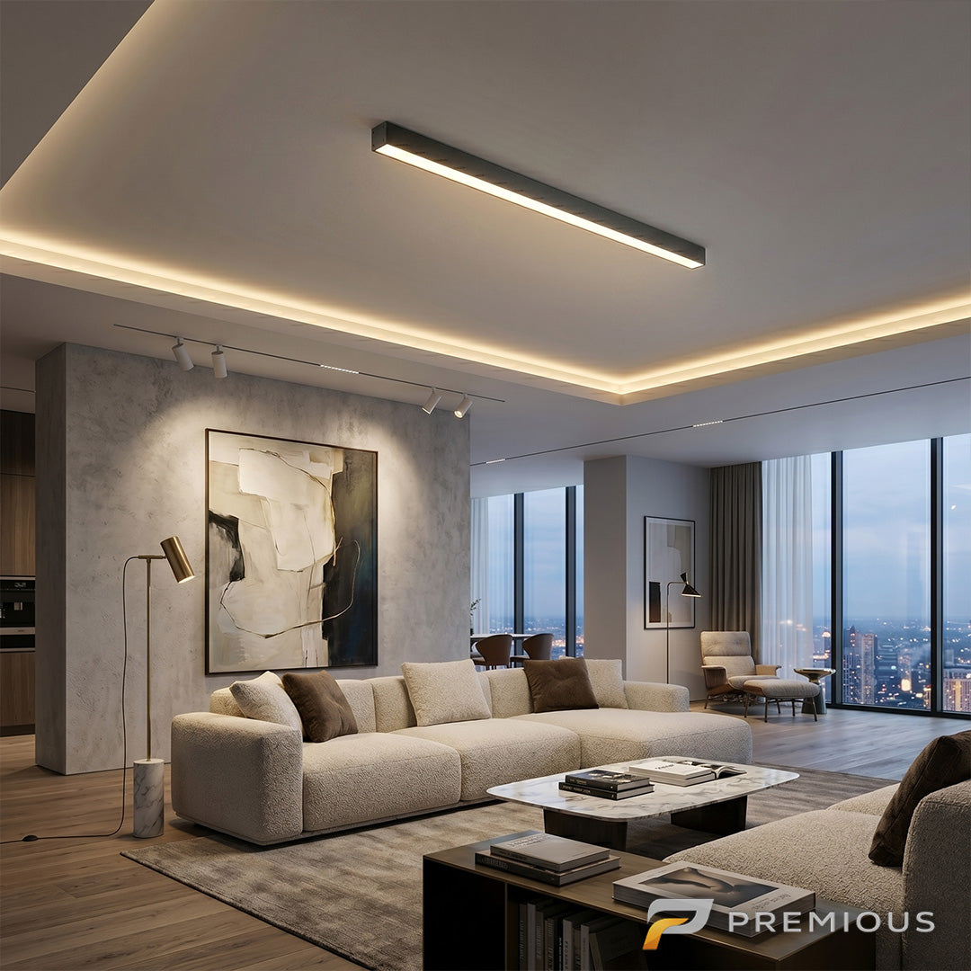 The Beam | LED Flush Mount Linear Bar Ceiling Light