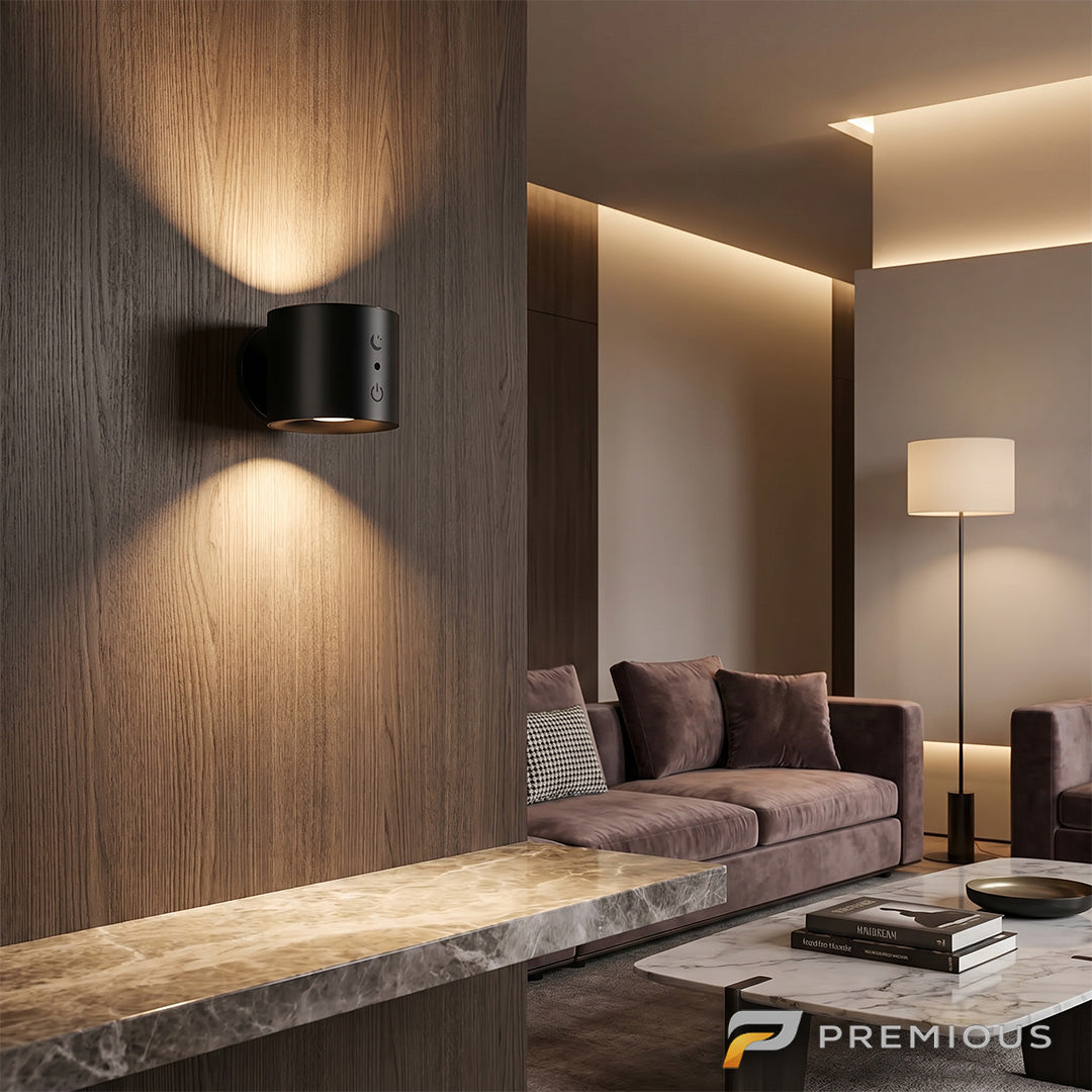 The Cask | Cordless LED Wall Spotlight