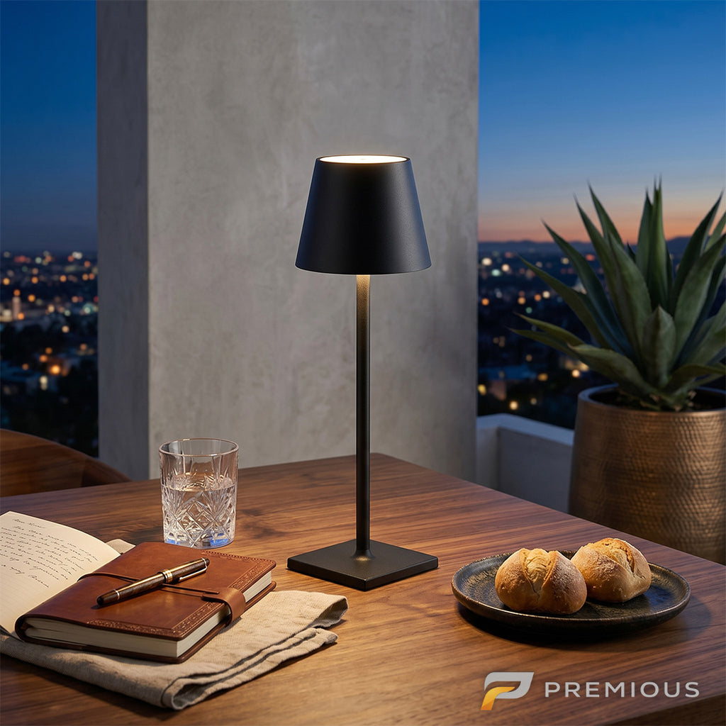 The Doric | Touch Dimmable Cordless LED Table Lamp