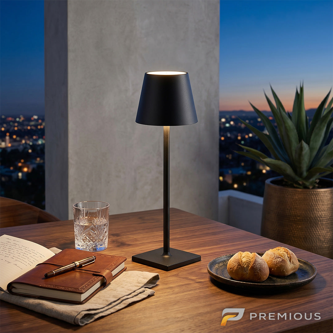 The Doric | Touch Dimmable Cordless LED Table Lamp