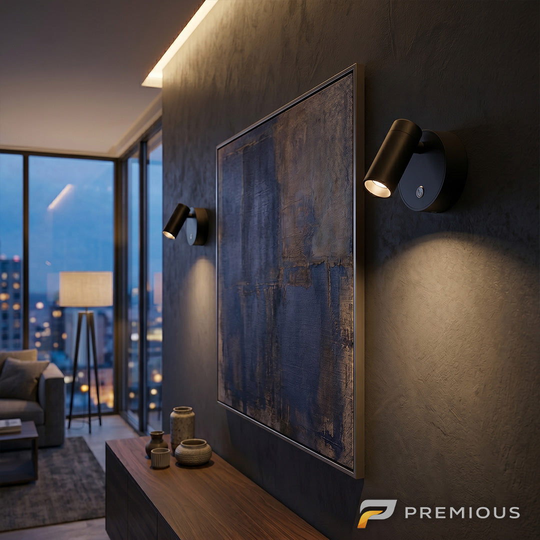 The Lucent | Cordless Wall Spotlight
