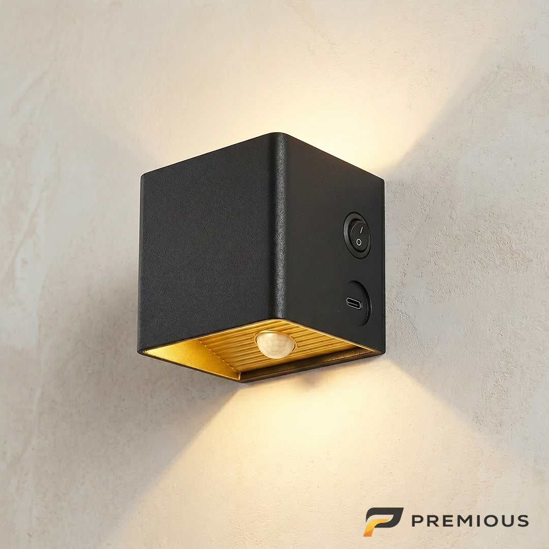 The Rubick | Wireless LED Wall Sconce